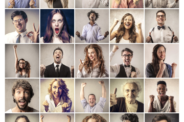 Eine Collage mit Portraits von 25 Personen.